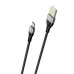 USB-кабель Borofone BU11 2.4A (1.2 м) (MicroUSB) (Чорний)