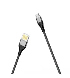 USB-кабель Borofone BU11 2.4A (1.2 м) (MicroUSB) (Чорний)