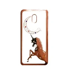 Силикон Kingxbar Diamond Meizu M5C (Единорог, Розовый)