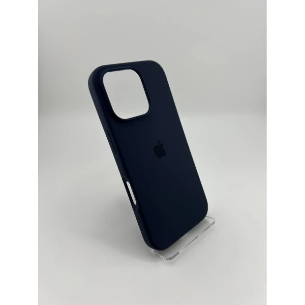 Силіконовий оригінальний чохол-кейс для Apple iPhone 16 Pro (09) Midnight Blue