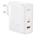 СЗУ-адаптер Baseus GaN5 Pro 100W (Type-C / USB) + кабель Type-C - Type-C (Белый) CCGP090202 СЗУ-адаптер Baseus GaN5 Pro 100W (Type-C / USB) + кабель Type-C - Type-C (Белый) CCGP090202