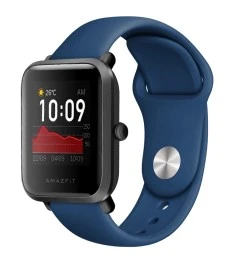 Ремешок Original Design Xiaomi Amazfit Bip 22мм (Simple Lock) (Тёмно-синий)
