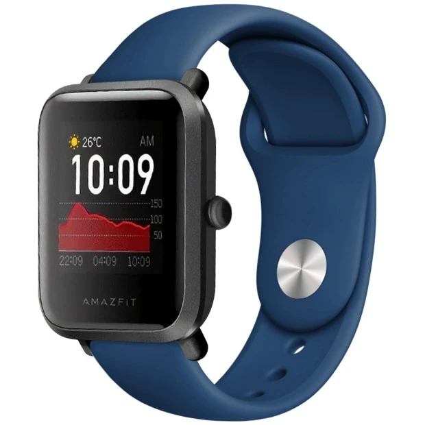 Ремешок Original Design Xiaomi Amazfit Bip 22мм (Simple Lock) (Тёмно-синий)