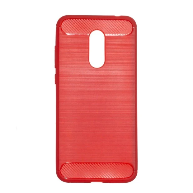 Чехол Силикон Polished Carbon Xiaomi Redmi Note 4x (Красный)