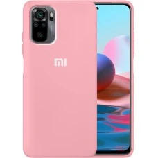 Силікон Original 360 Case Logo Xiaomi Redmi Note 10 / Note 10S (Рожевий)