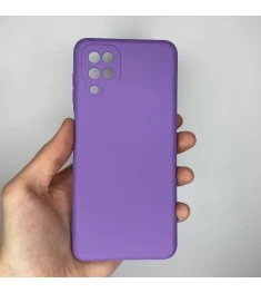 Силикон Original 360 Case Samsung Galaxy A12 (ShutCam) (Лавандовый)