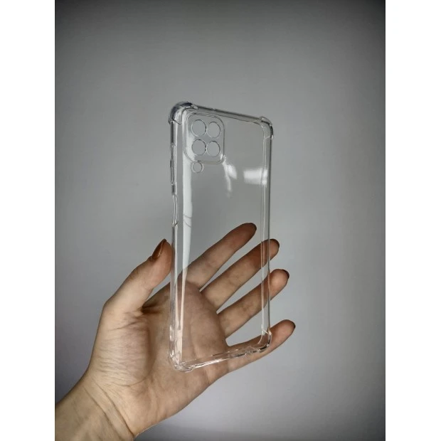 Силикон 6D Samsung Galaxy A12 (ShutCam) (Прозрачный)