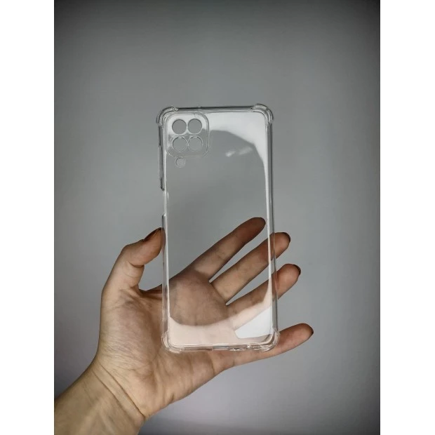 Силикон 6D Samsung Galaxy A12 (ShutCam) (Прозрачный)