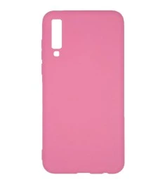 Силикон Multicolor Samsung A7 (2018) A750 (розовый)