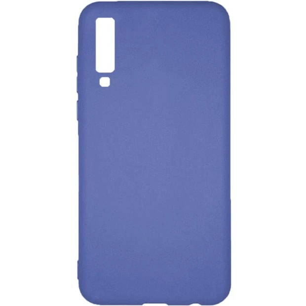 Силиконовый чехол Multicolor Samsung A7 (2018) A750 (синий)