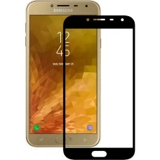 Защитное стекло Samsung Galaxy J4 (2018) J400 Black (Клей)