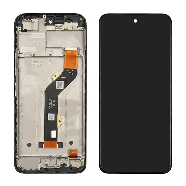 Дисплей для INFINIX Hot 12 Play (X6816D) с чёрным тачскрином и корпусной рамкой