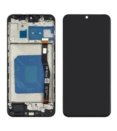 Дисплей для Samsung M205 Galaxy M20 (2019) с чёрным тачскрином и корпусной рамко..