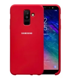 Силикон Original Case HQ Samsung Galaxy A6 Plus (2018) A605 (Клубничный)
