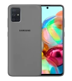 Силикон Original Case Samsung Galaxy A71 (2020) (Серый)