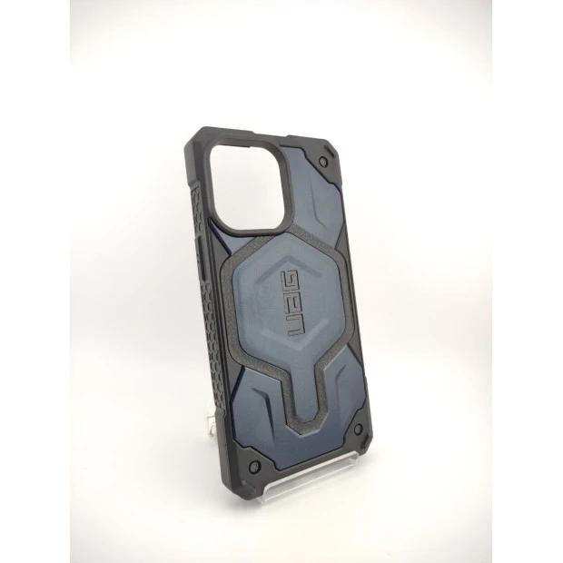 Чехол Armor UAG Monarch Pro Leather with MagSafe Apple iPhone 14 Pro Max (Тёмно-синий)