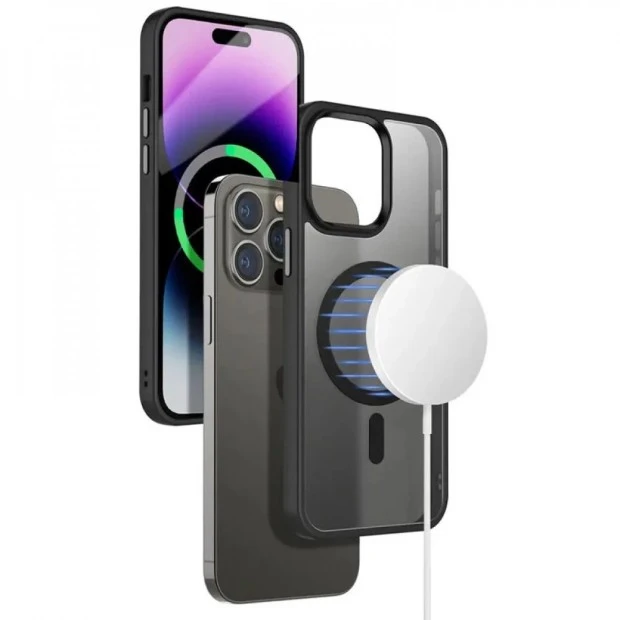 Чохол WAVE Matte Insane Case з MagSafe для iPhone 14 (Чорний)