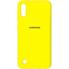 Силикон Original Case (HQ) Samsung Galaxy A10 / M10 (2019) (Желтый)