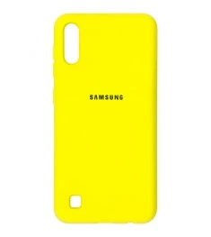 Силикон Original Case (HQ) Samsung Galaxy A10 / M10 (2019) (Желтый)