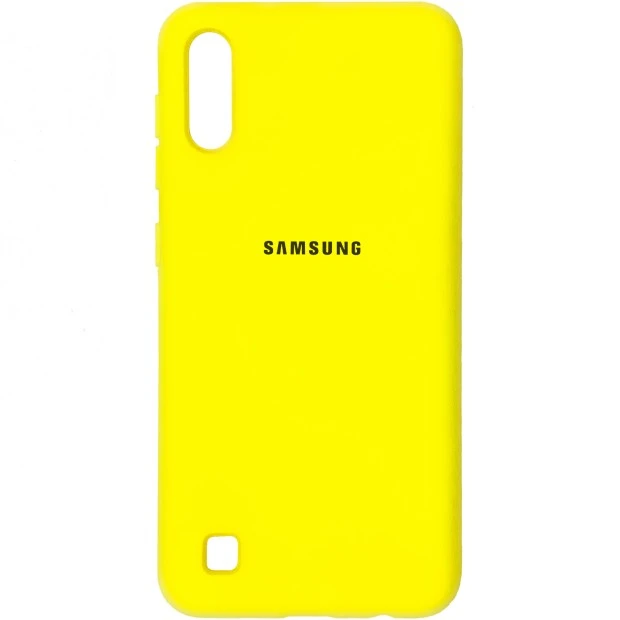 Силикон Original Case (HQ) Samsung Galaxy A10 / M10 (2019) (Желтый)