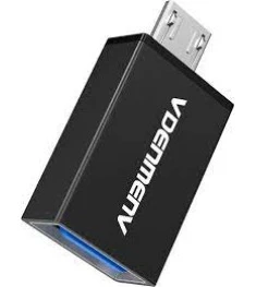 OTG-переходник Denmen DU15 (MicroUSB - USB 3.0) (Чёрный)
