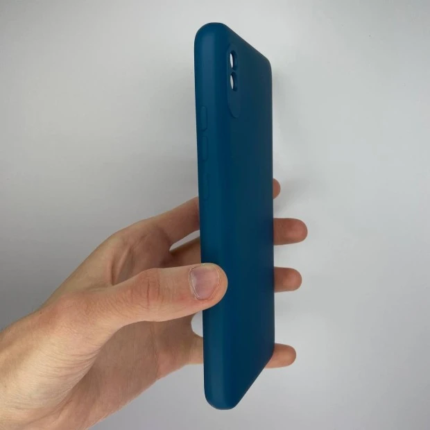Силіконовий Original 360 чохол для Xiaomi Redmi 9A (ShutCam) (Темно-блакитний)