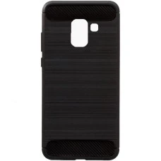 Силиконовый чехол Polished Carbon Samsung J250F 2018 (Чёрный)