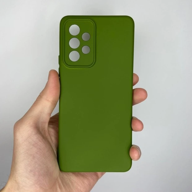 Силіконовий оригінальний 360-чохол для Samsung Galaxy A53 (ShutCam) (Хакі)