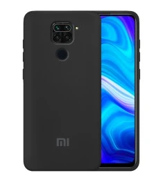 Силикон Original 360 Case Logo Xiaomi Redmi Note 9 (Чёрный)