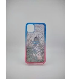 Силіконовий чохол Soft Sparkles для Apple iPhone 11 (блакитний  /  рожевий)