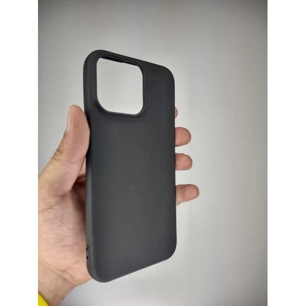 Силіконовий чохол Graphite для Apple iPhone 15 Pro Max (Чорний)