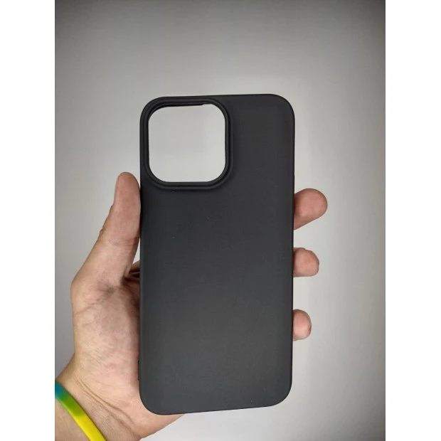Силіконовий чохол Graphite для Apple iPhone 15 Pro Max (Чорний)