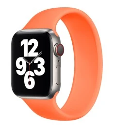 Ремінець Silicone Apple Watch Solo Loop (M) 42  /  44 мм (Кумкват)