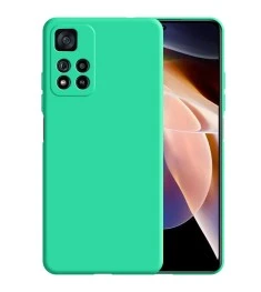 Силикон Original 360 Case Xiaomi Redmi Note 11 Pro (ShutCam) (Бирюзовый)