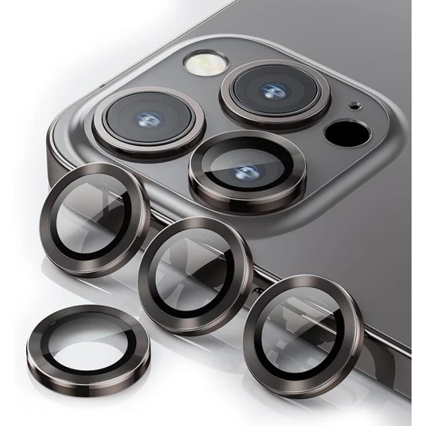 Захисне скло на камеру Metal Armor Apple iPhone 14 Pro Max Black