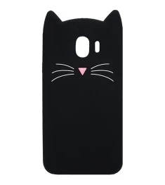 Силикон Kitty Case Samsung Galaxy J4 (2018) J400 (чёрный)