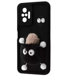 Чохол Pretty Things Case для Xiaomi Redmi Note 10 Pro (Чорний / Пухнастий Чорний..