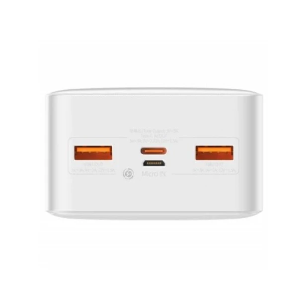 Павербанк Baseus Bipow Overseas 30000mAh 20W (PPBD050402) (Білий)