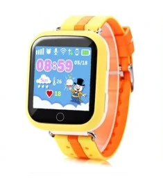 Детские смарт-часы Smart Baby Watch GPS+WiFi Q100 (Yellow)