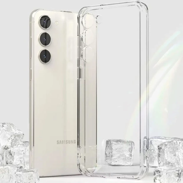 Силікон WS Samsung Galaxy S23 (ShutCam) (Прозорий)