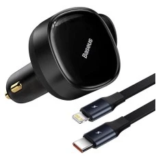 Baseus Enjoyment Retractable CGTX000001 30W (Type-C  /  Lightning) (Чорний)