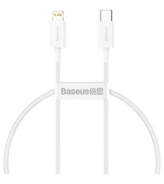 Baseus Superior PD 20W USB Cable (0.25m) (Type-C to Lightning) (White) CATLYS-02..