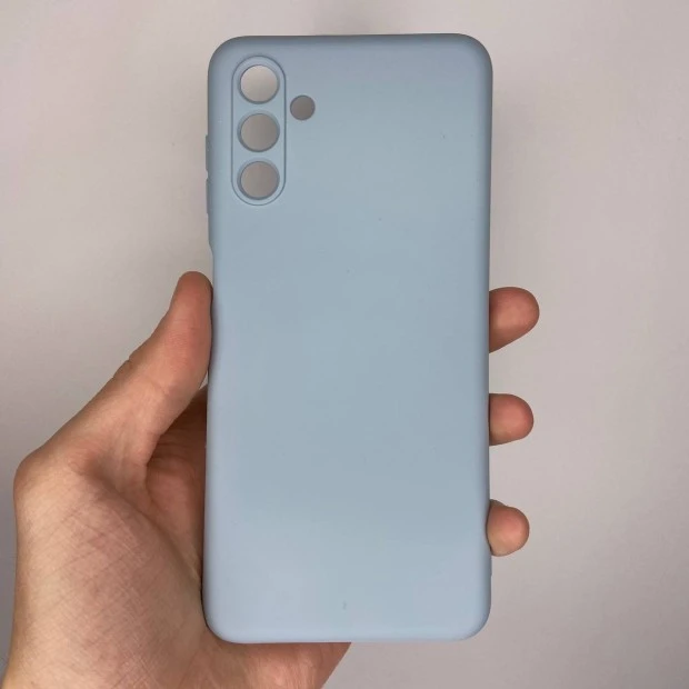 Силіконовий оригінальний чохол 360 для Samsung Galaxy A04S (2022) (ShutCam) (Блакитний)