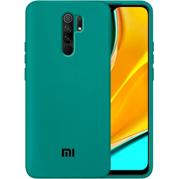 Силикон Original Case Xiaomi Redmi 9 (Тёмно-зелёный)