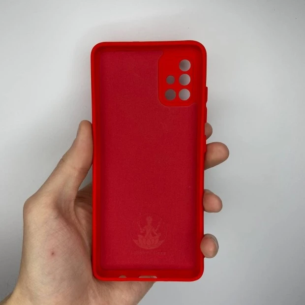 Силіконовий оригінальний чохол 360 для Samsung Galaxy A51 (2020) (ShutCam) (Червоний)