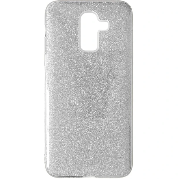 Силікон Glitter Samsung Galaxy A6 Plus (2018) A605 (Срібний)