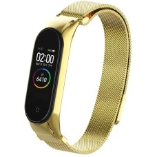 Ремешок Milanese Loop Xiaomi Mi Band 3 / Mi Band 4 (Золотой)