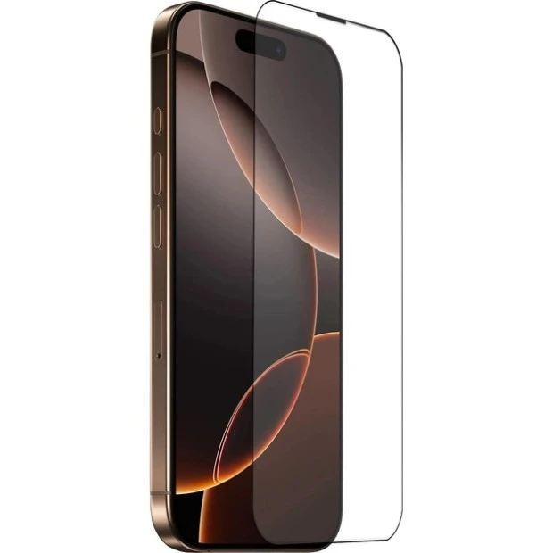 Защитное стекло iLera DeLuxe Original Apple iPhone 16 (Black) iLFCDL16