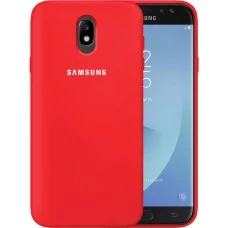 Силикон Original 360 Case Logo Samsung Galaxy J7 (2017) J730 (Красный)