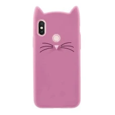 Силикон Kitty Case Xiaomi Redmi Note 5 / Note 5 Pro (Розовый)